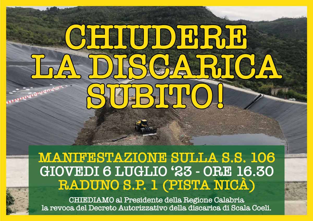 CHIUDERE LA DISCARICA SUBITO!