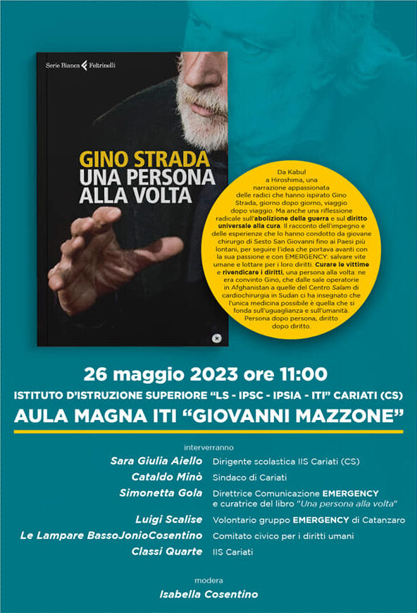 Presentazione libro Gino Strada con Simonetta Gola